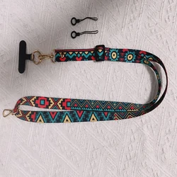 Cell Phone Charm Crossbody Lanyard Totem Pattern Hanging Decoration Adjustable Neck Strap AntiLoss Lanyard For iPhone Samsung