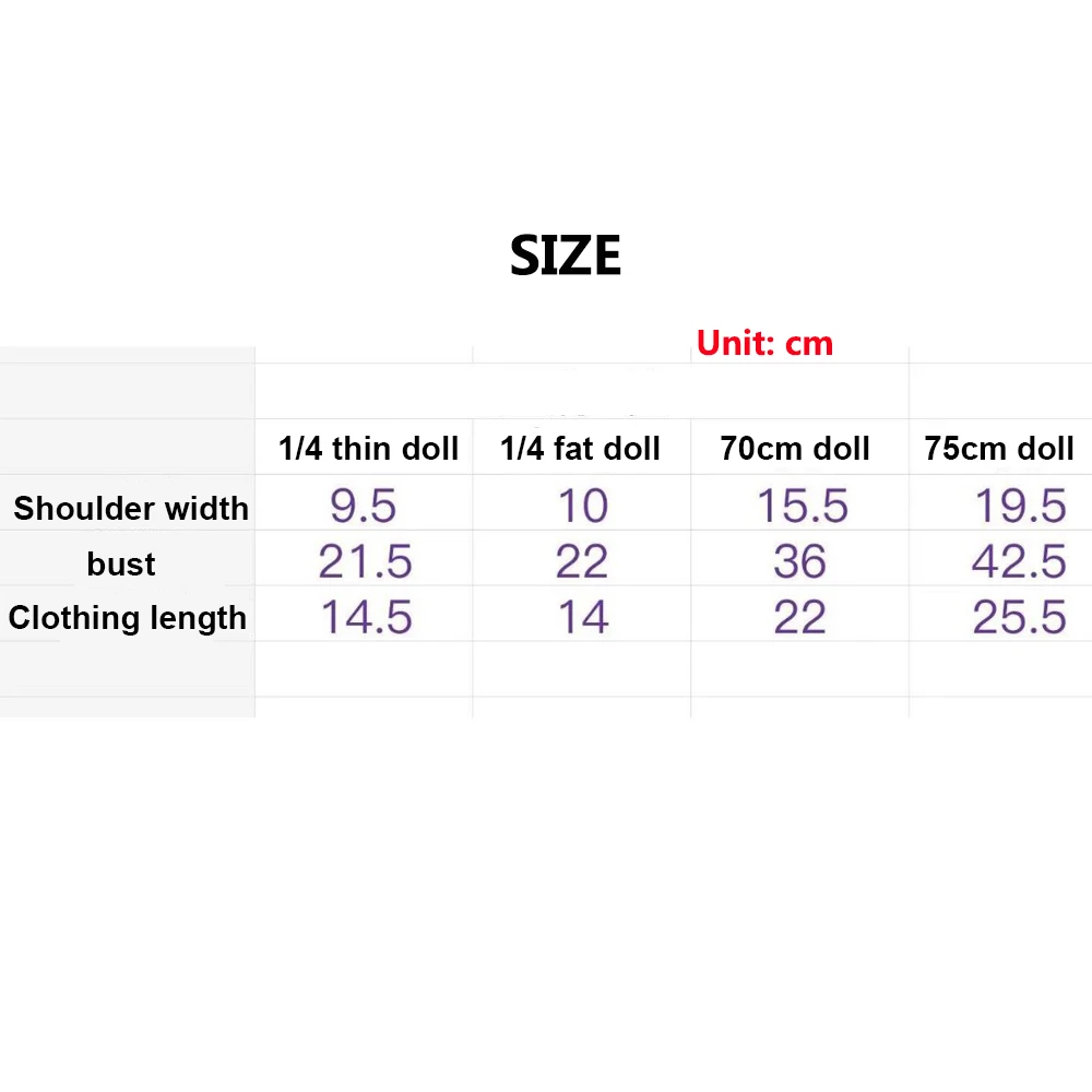 1pc Doll's Clothes Solid Color Short Sleeved T-shirt for 40/45/70/75cm Male Female Bjd Doll Dress Up 1/4 1/3 Doll Accessories