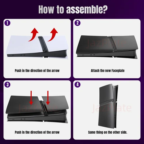 Imagen 2 del producto Placas profesionales para edición Digital PlayStation5 Pro, accesorios de cubierta, placa frontal, Panel frontal lateral personalizado, reemplazo de carcasa para PS5 Pro