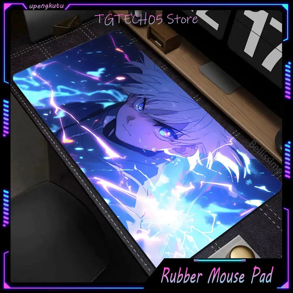 Cool Anime Hunter x Hunter Killua Zoldyck Mousepad With Pad gaming accessories Prime Gaming XXL Keyboard Pad Stitch Padding Mat