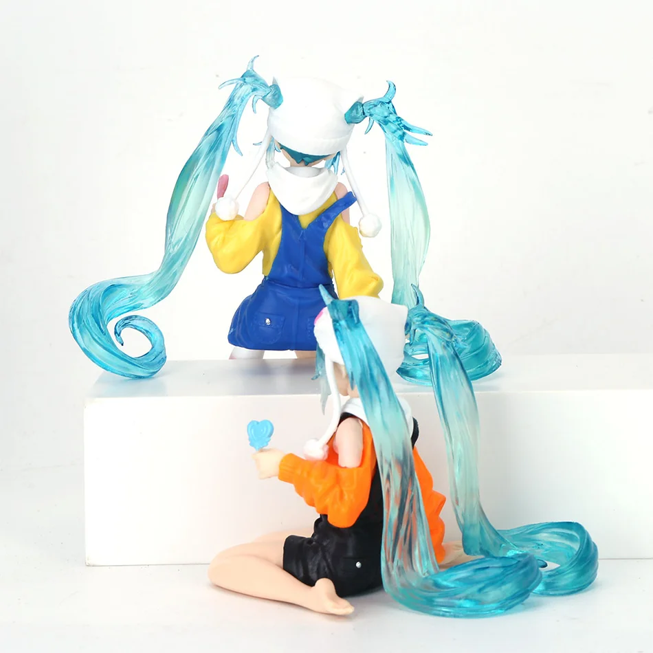 En Stock FuRyu Noodle Stopper Hatsune Miku -Lollipop Ver.- PVC 15CM Anime figuras de acción modelos colección Juguetes