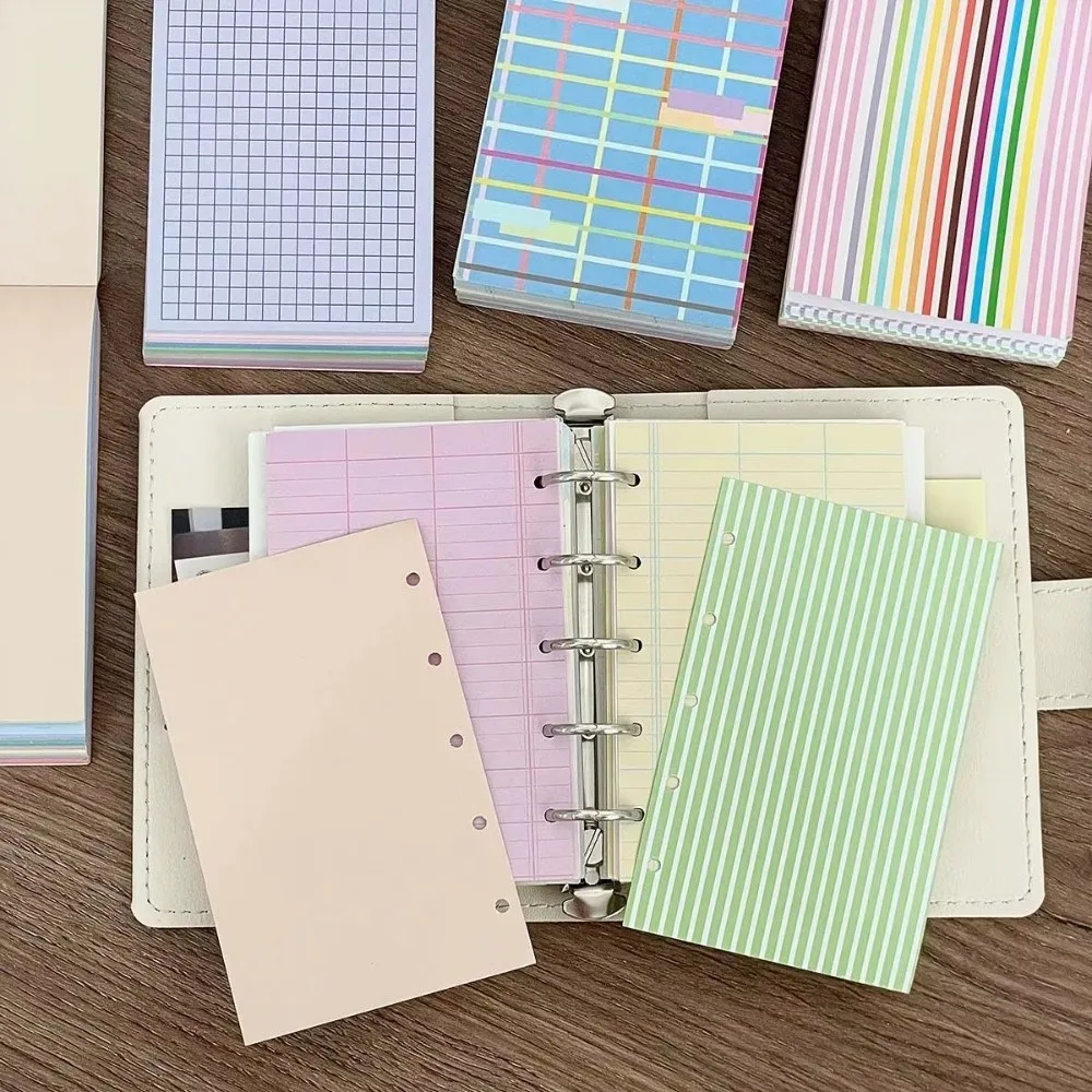 Stationery 120 Sheets Memo Pad Planner Inserts Inside Paper No-Sticky Colorful Notes DIY Crafts Sticky Notes