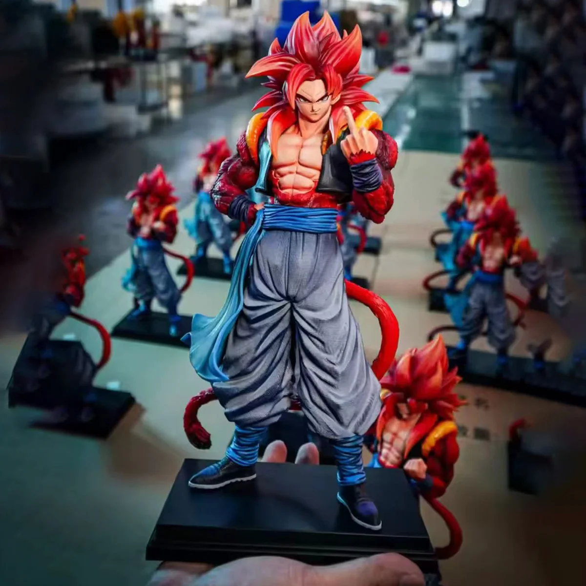 Jt Statue Dragon Ball Ssj4 Gogeta Figure mains remplaçables Super Saiyan 4 Gogeta Pvc figurines Collection modèle jouets cadeaux