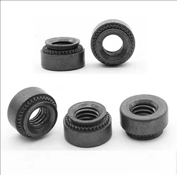 M3 M4 M5 M6 M8 M10 Black Carbon Steel CLS Self-clinching Press Insert Rivet Nut Slab 0.8-3.18mm