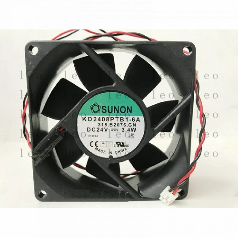 

YY Бесшумный охлаждающий вентилятор с большим объемом воздуха KD2408PTB1-6A 24 В 3,4 Вт 80*80 # Ф4