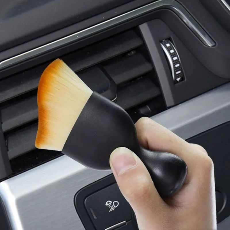 1PC Car Interior Dust Brush Auto Detailing Brush Car Cleaning Brushes Tool for Air Conditioner Vents, Leather, Computer