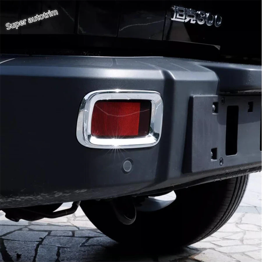 

Front Rear Bumper Fog Lights Lamps Frame Decoration Cover Trim For Great Wall GWM WEY TANK 300 2022 - 2025 Accessories Exterior