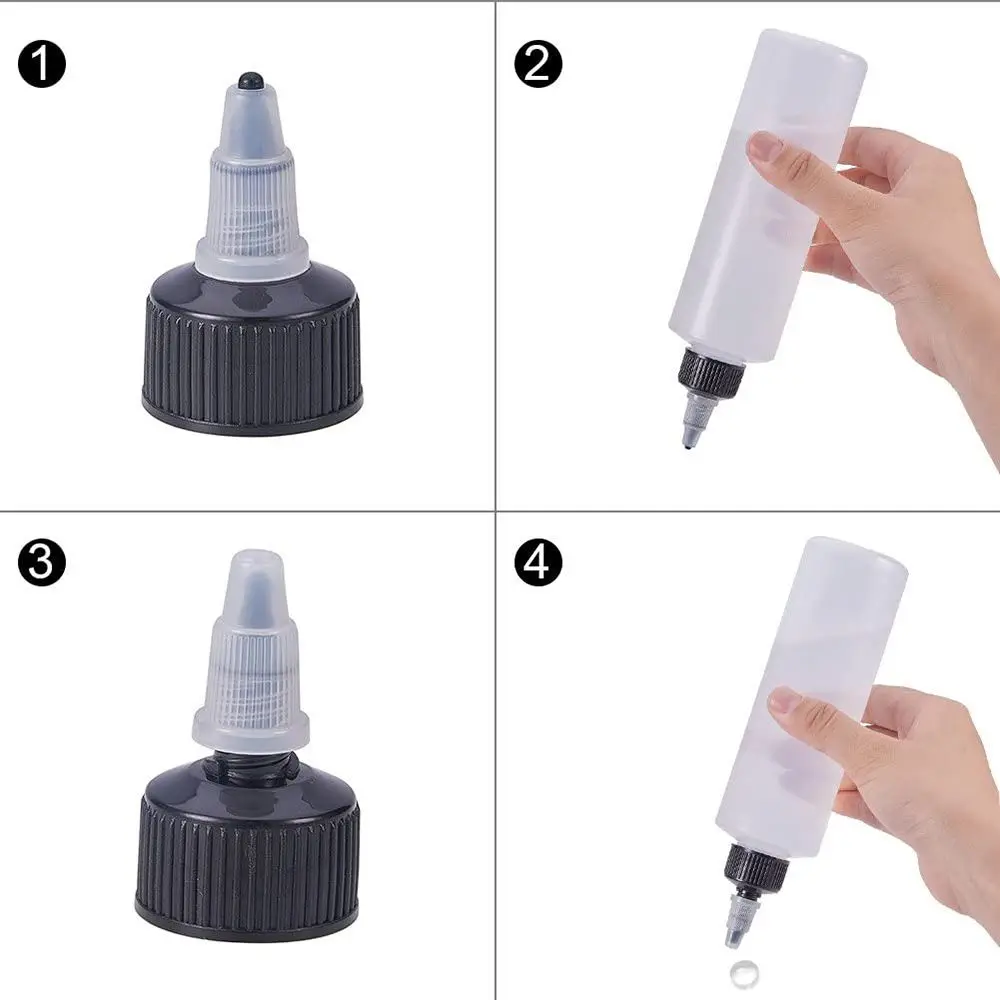 

Clear Makeup Tools Squeezable Tattoo Ink Bottles Refillable Bottles Dropper Bottles Pigment Container