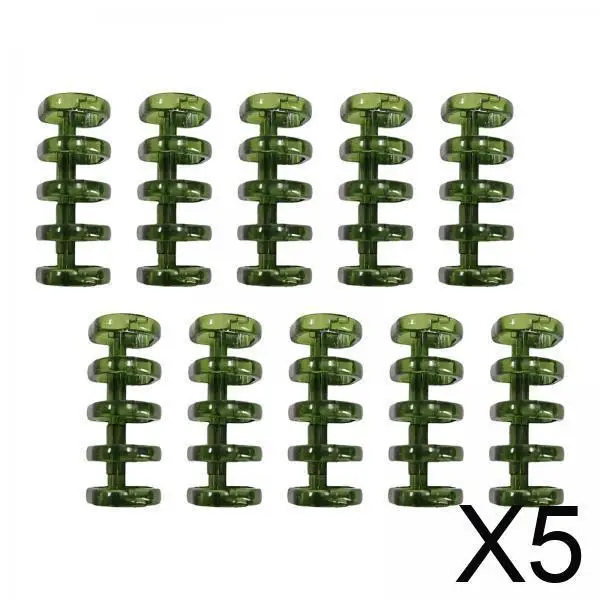 5x10x 5 Rings Loose Leaf Binder Rings Binding Spines for Office Notebook Diary dark green