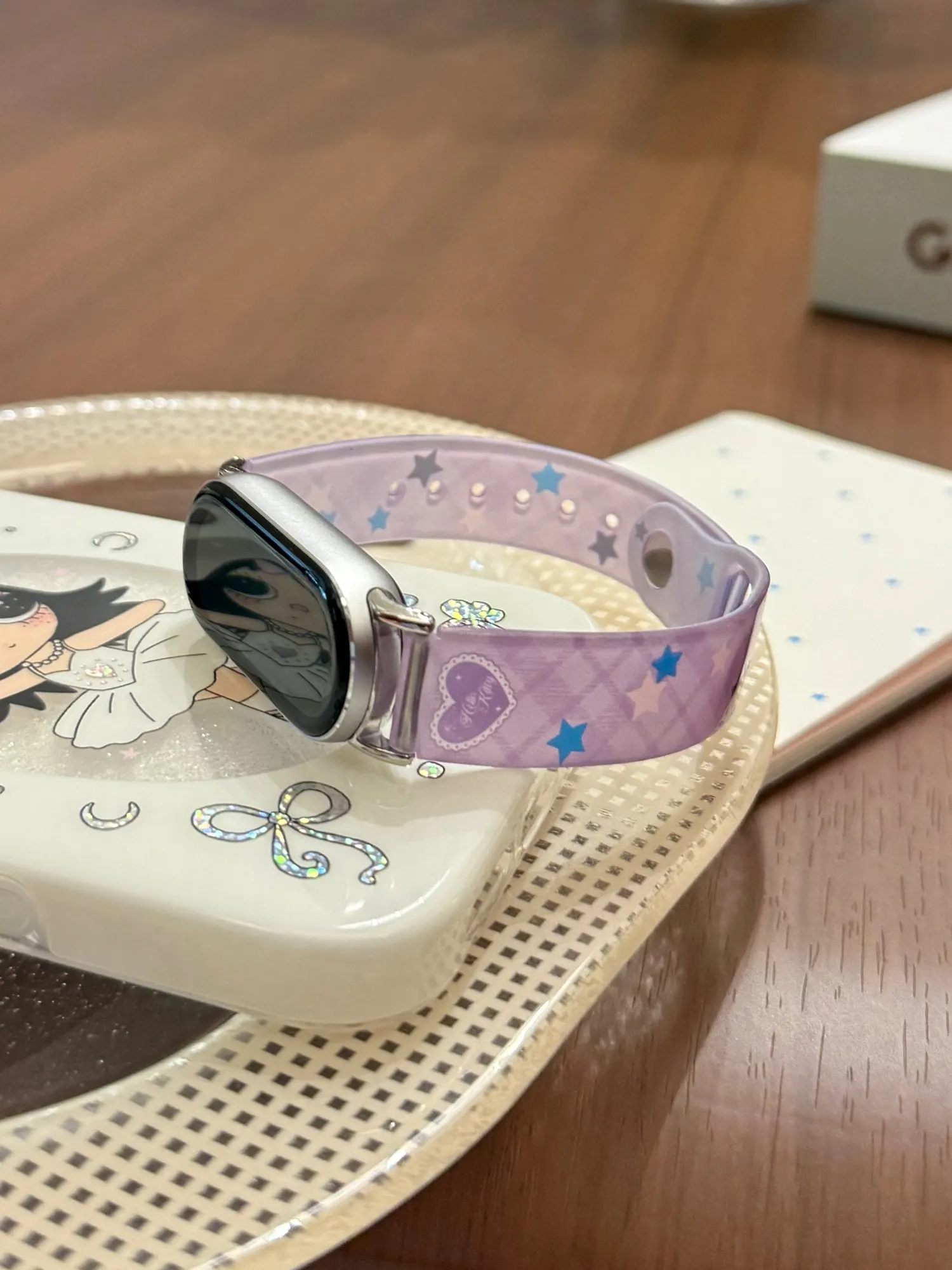 Cute star-shaped frosted soft silicone strap  For Xiaomi Band 10 9 8 NFC Accessories strap