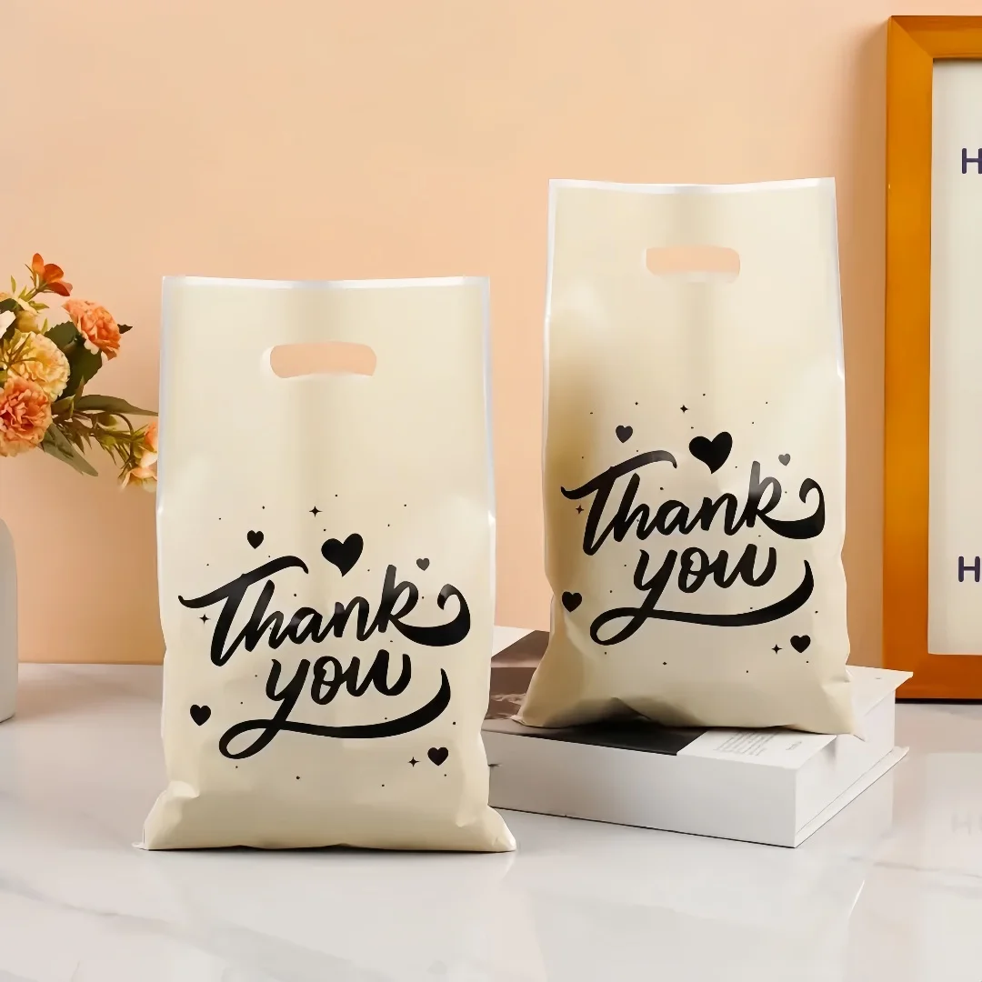 10/30/50/100 قطعة الحب شكرا لك هدية عالية الجودة حمل حقيبة للحزب ، التخرج ، تذكارية ، حقيبة هدايا عيد الميلاد #5