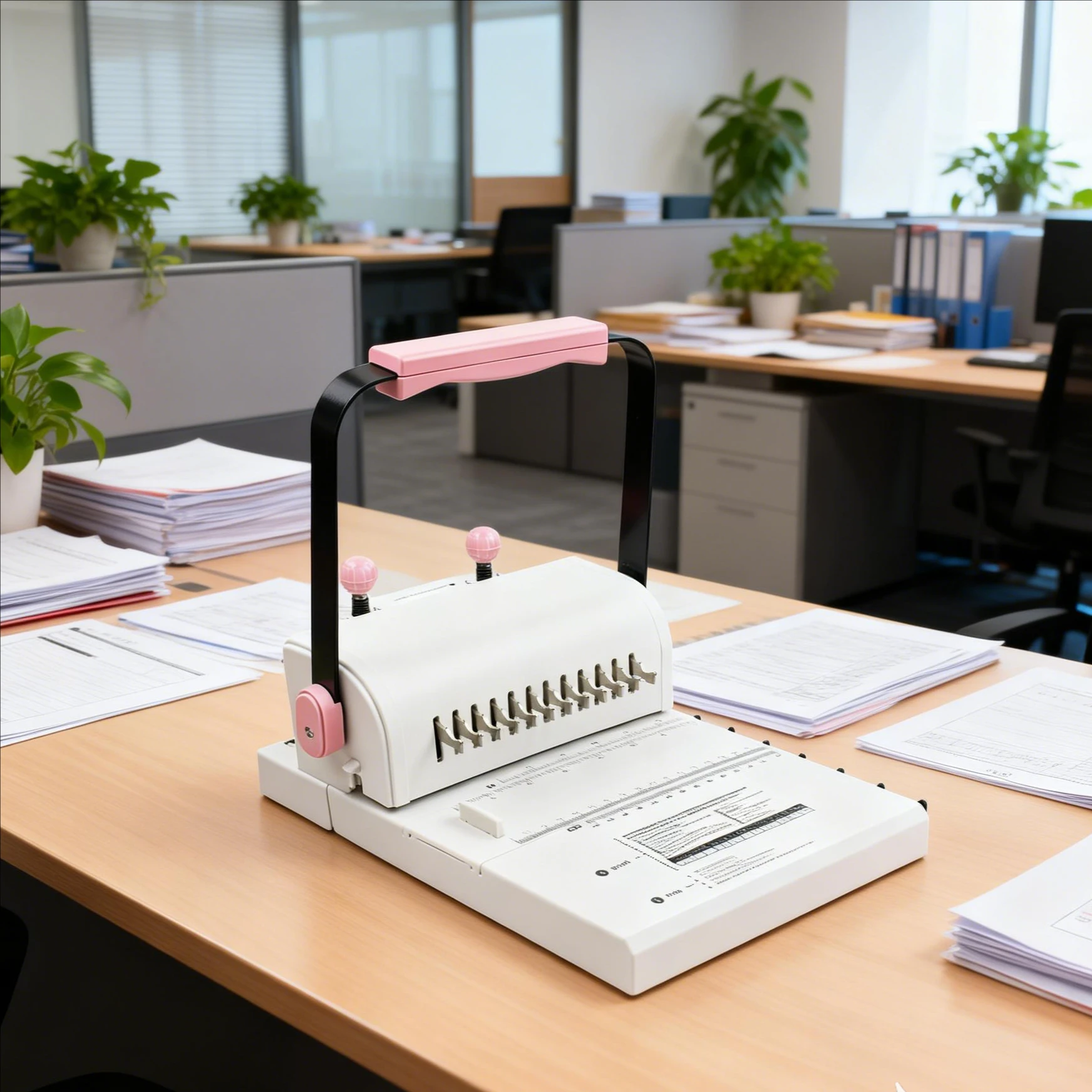 Stylish Easy-to-Operate Manual Comb Binding Machine Sleek Design for Modern Home Office and Workspace Efficiency