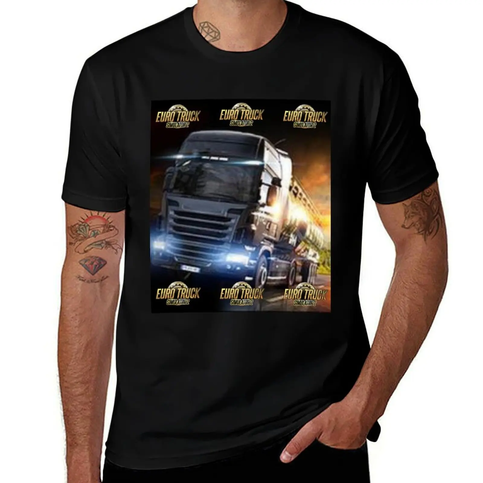 

Euro Truck Simulator 2 T-Shirt anime t shirts oversize t shirt custom print man t shirts cotton T-shirt