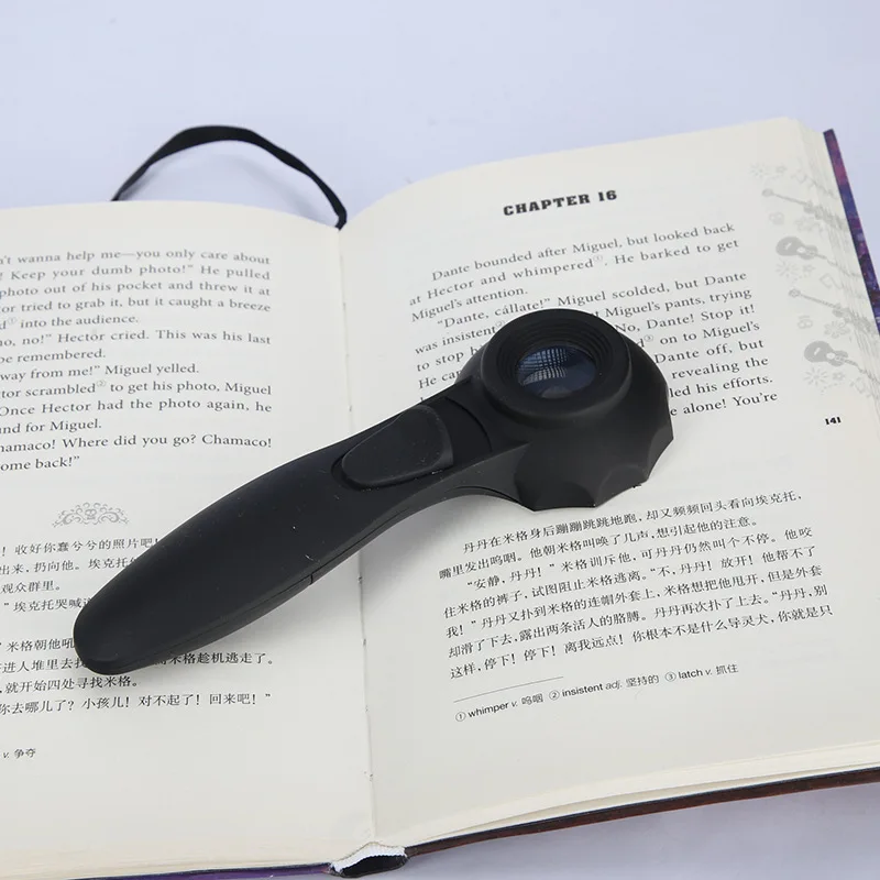 

Handheld Magnifying Glass 30X20Mm Jewelry Appraisal Reading and Maintenance High Magnification Magnifier with Light