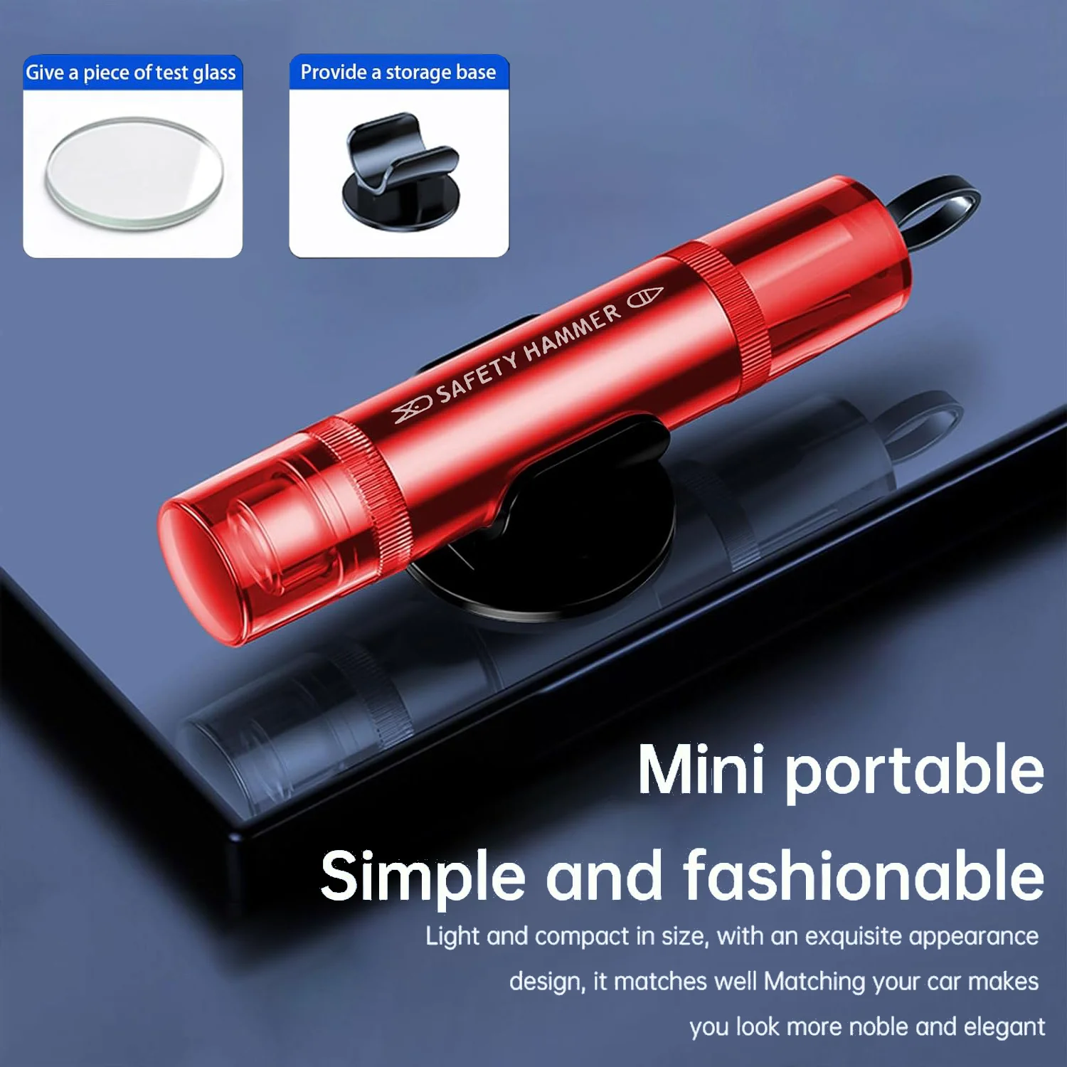 2 Safe Pro X Car Emergency Hammer, 2 in 1 Car Window Breaker Car Escape Tool, Window Breaker & Escape Safety Hammer for Vehicles view 4