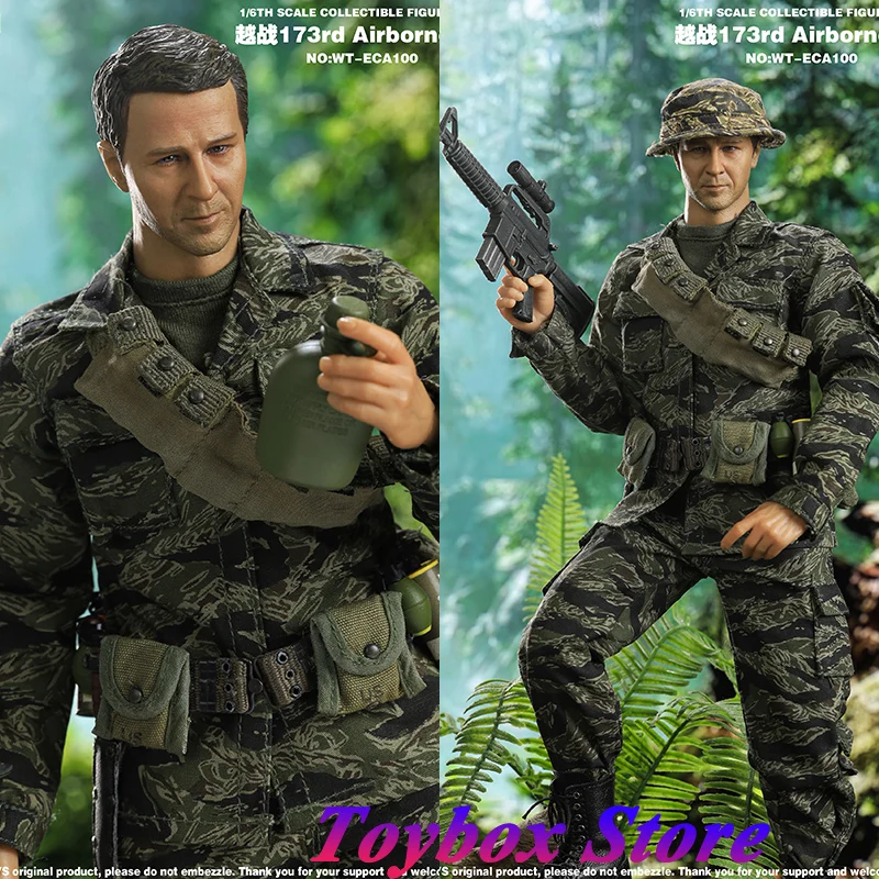 

WT-ECA100 1/6 Вьетнамская война, армия США, 173-я воздушно-десантная бригада, боевая команда, тканевая фигурка человека, фигурка дальнего патруля, 12 дюймов