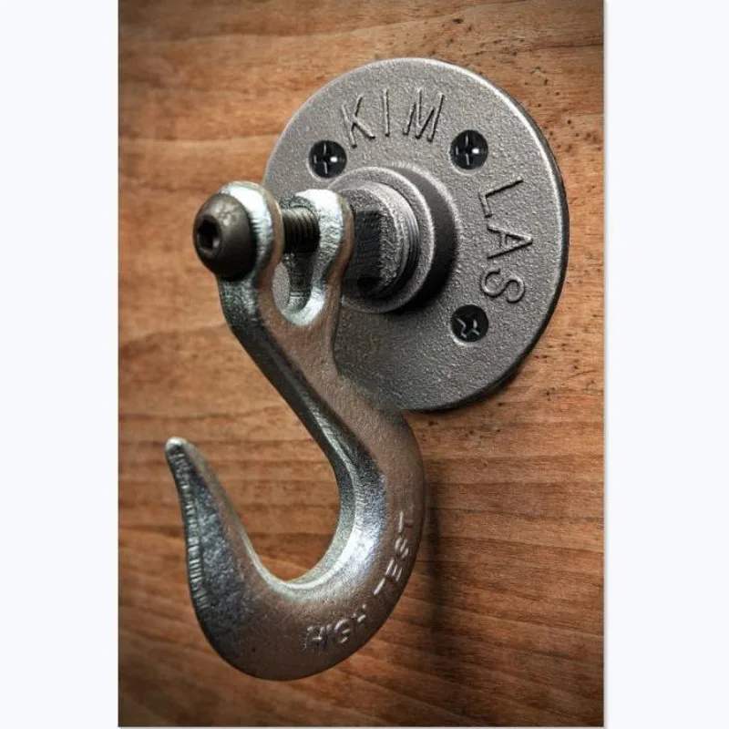 

European Industrial Vintage Wall Hooks - Creative Rustic Cast Iron Coat Hooks Key Holder Wall Bathroom Accessories Wall Hook