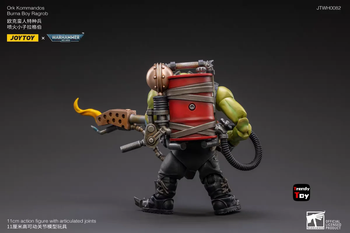 

【JOYTOY】Warhammer 40K Ork Komandos Burna Boy Ragrob 1/18 Action Figure Toys