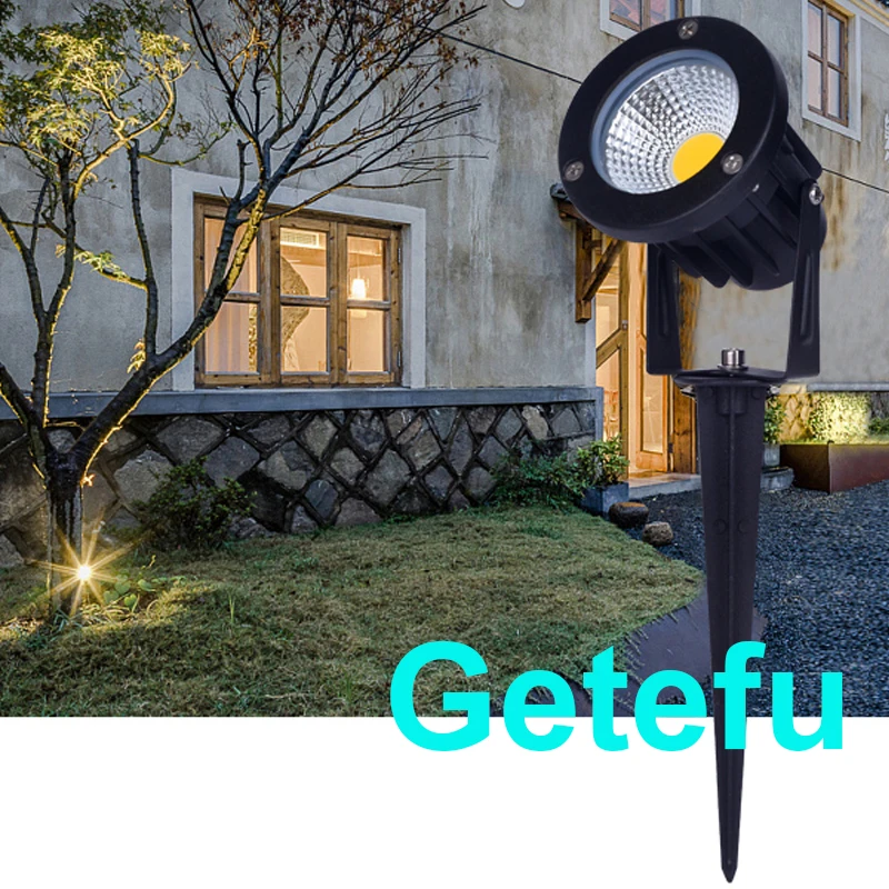 110V220V 12V Outdoor LED Garten Licht COB Led Rasen Lampe 7W 10W 12W Wasserdichte Spike garten LED Licht OutdoorLandscape Scheinwerfer – Detail 18