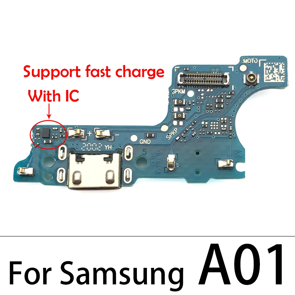 USB Dock Connector Charging Port Flex Cable For Samsung A02 A12 A03S A01 A03 Core A11 A71 A51 Charger Board With Mic Module