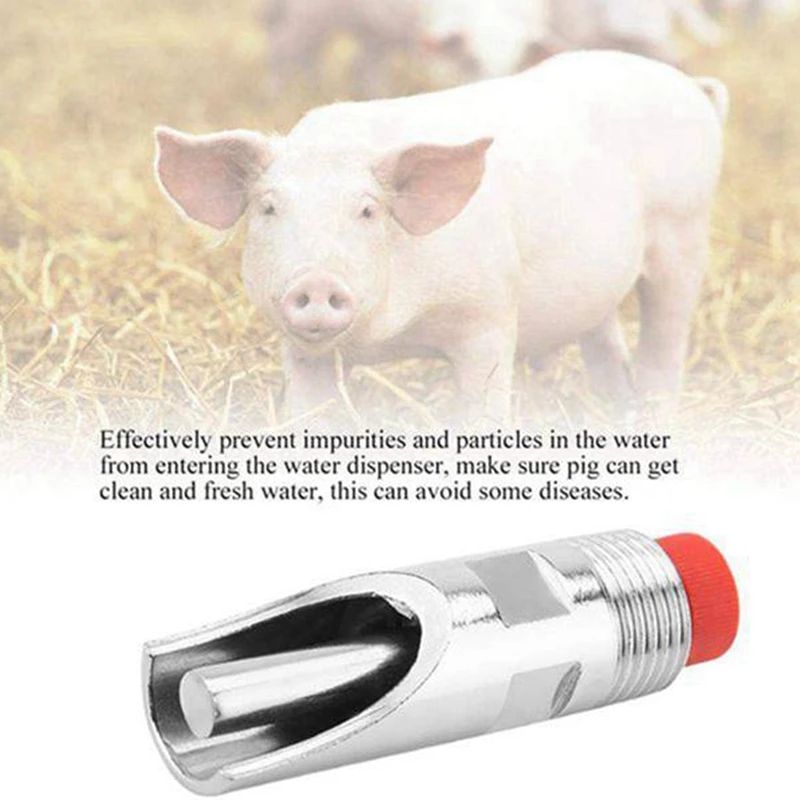 10 Stainless Steel Pig Automatic Nipple Water Dispenser, Automatic Water Nozzle, Drinking Nipple