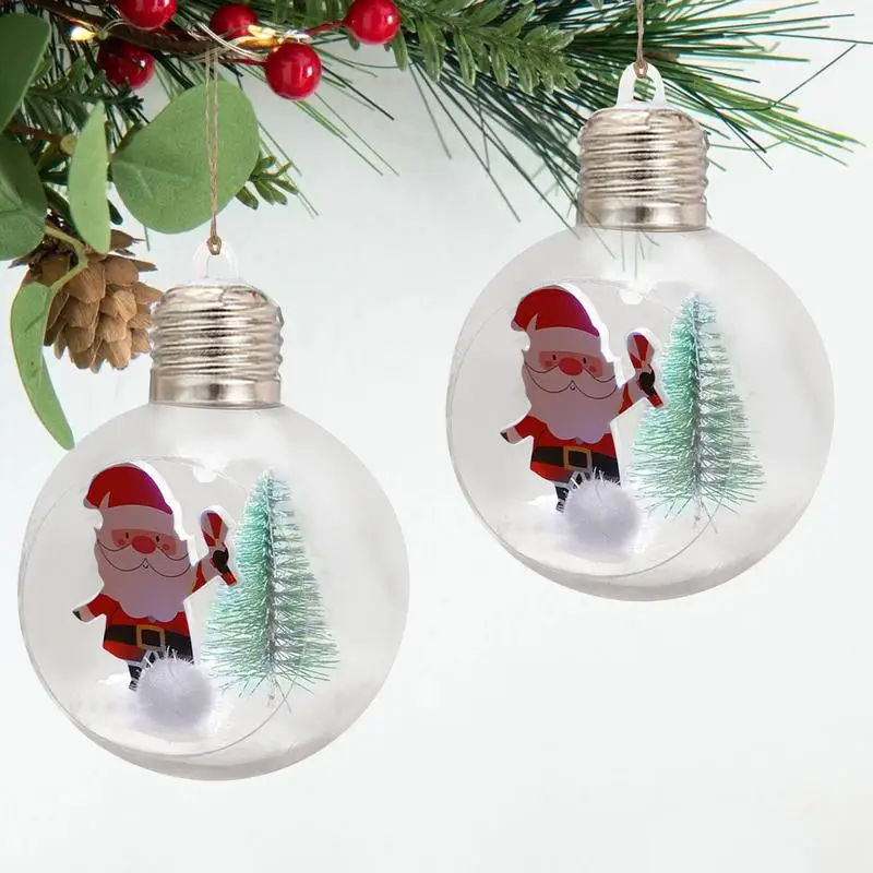 Kerst LED-lamp Decoratief licht Hanglamp Kerstornamenten Bruiloft Thuisfeest Nieuwjaar Decor Helder Nachtlampje Bal