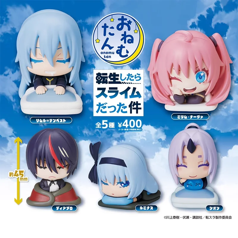 Original That Time I Got Reincarnated As A Slime Gashapon Toy Rimuru Tempest Shion Milim Nava Sleep Series Capsule Figure Model