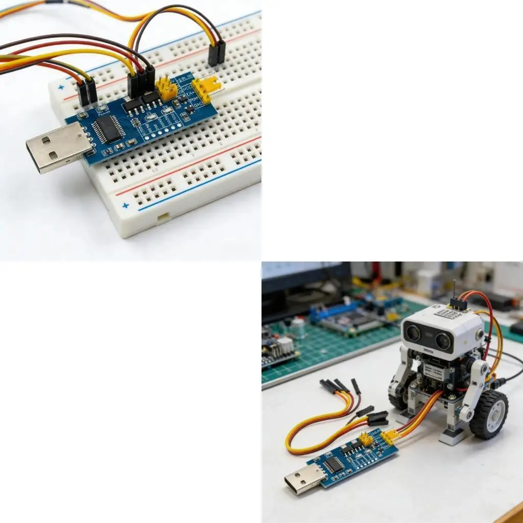  Fast Speed 3Mbps FT232RL USB To TTLs Adapters Board With LED Indicators For Embedded Systems And Data Communication