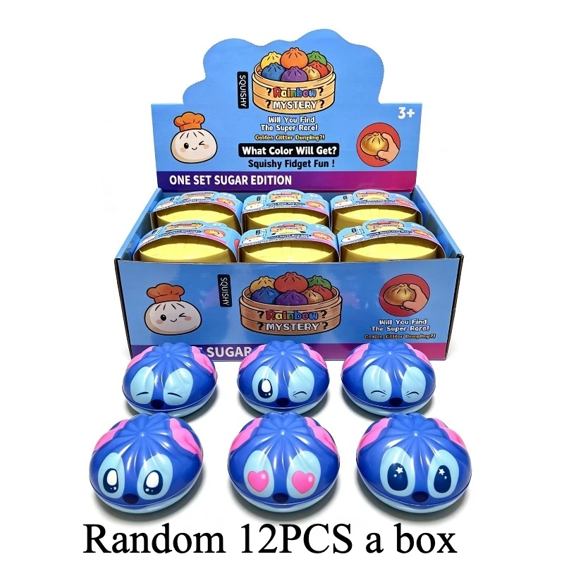 Mehrfach Ausdrucksstarkes Stitch Dumpling Blind Box Spielzeug, Tragbares Fidget Squishy, Kinderparty-Geschenk, Geburtstagsgeschenk