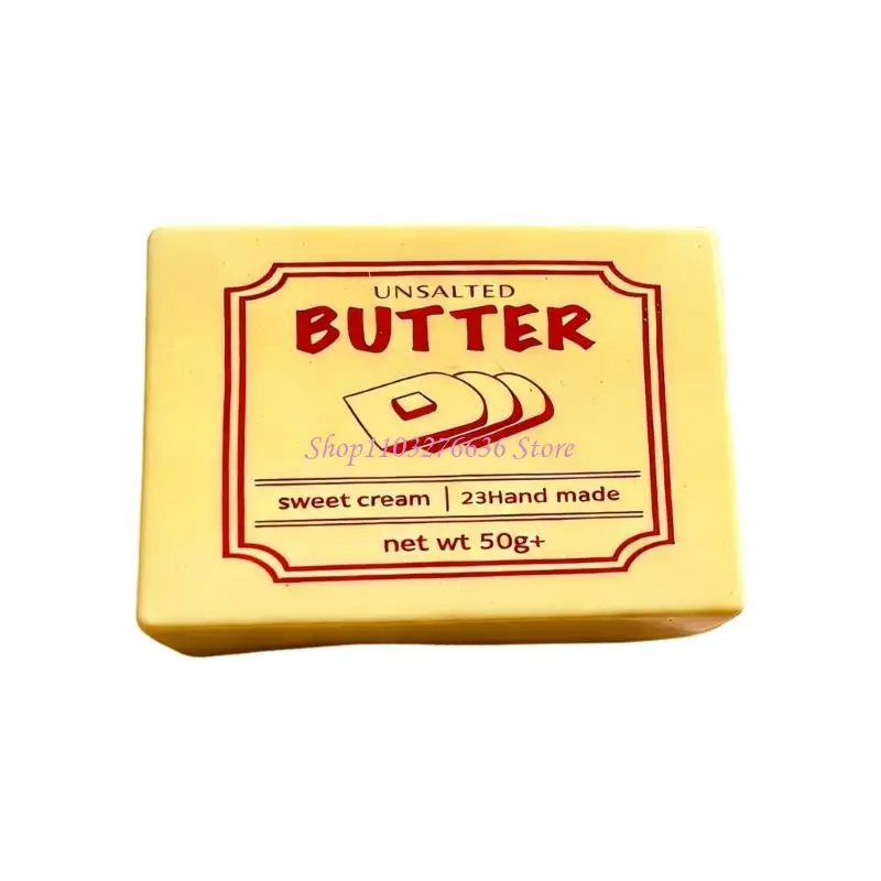 R6FD Simulation Butter Brick Stress Ball Toy Slow Rising Decompressing Toy For Adult