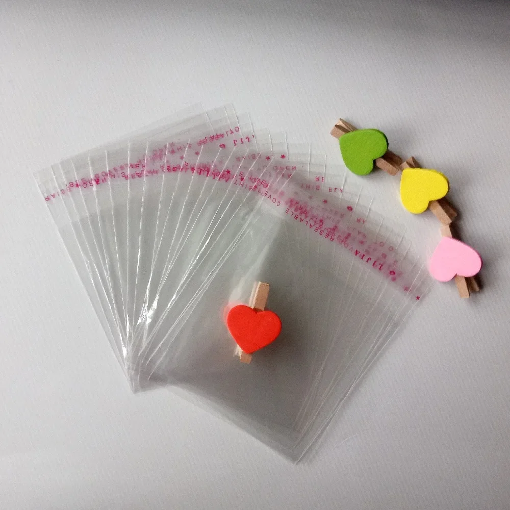 

2000PCS 8*10cm Clear Resealable Cellophane/BOPP/Poly Bags Transparent Opp Bag Packing Plastic Bags Self Adhesive Seal for gift