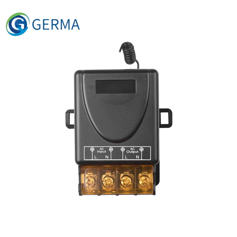 GERMA RF 433Mhz interruttore di controllo remoto Wireless AC 110V 220V 30A relè 1CH ricevitore Controller per cancello apriporta del Garage