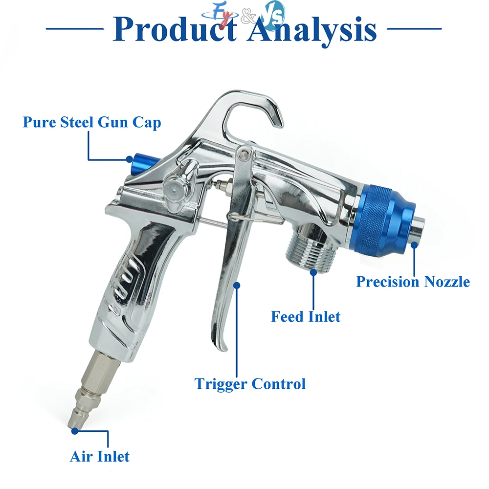 Real stone paint spray gun fireproof coating stainless steel spray machine exterior wall spray gun crack resistant mortar YM200