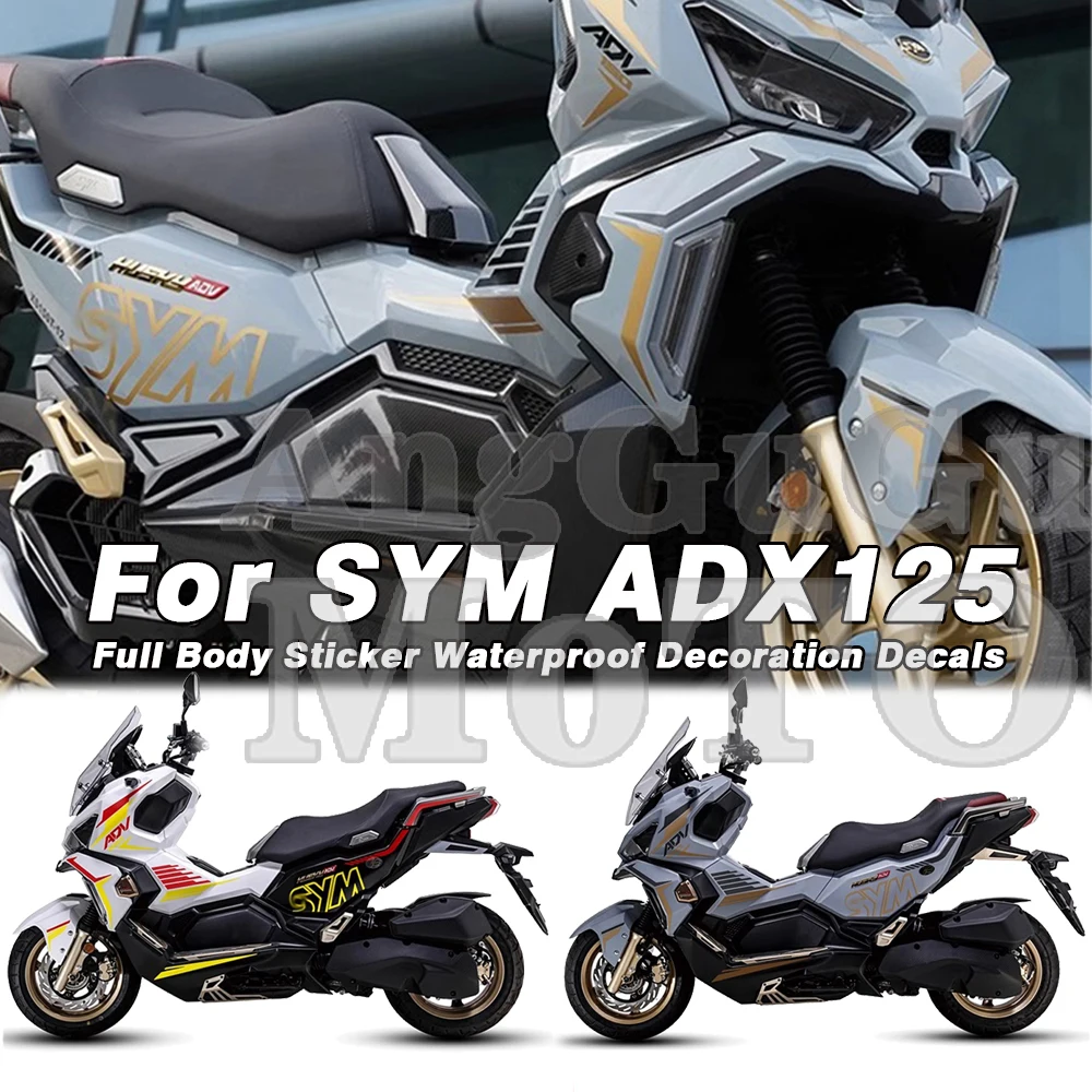 

Motorcycle Waterproof Fairing Body Sticker Decorative Fuel Tank Pad Decals Kit Protector Accessories For SYM ADX 125 ADX125