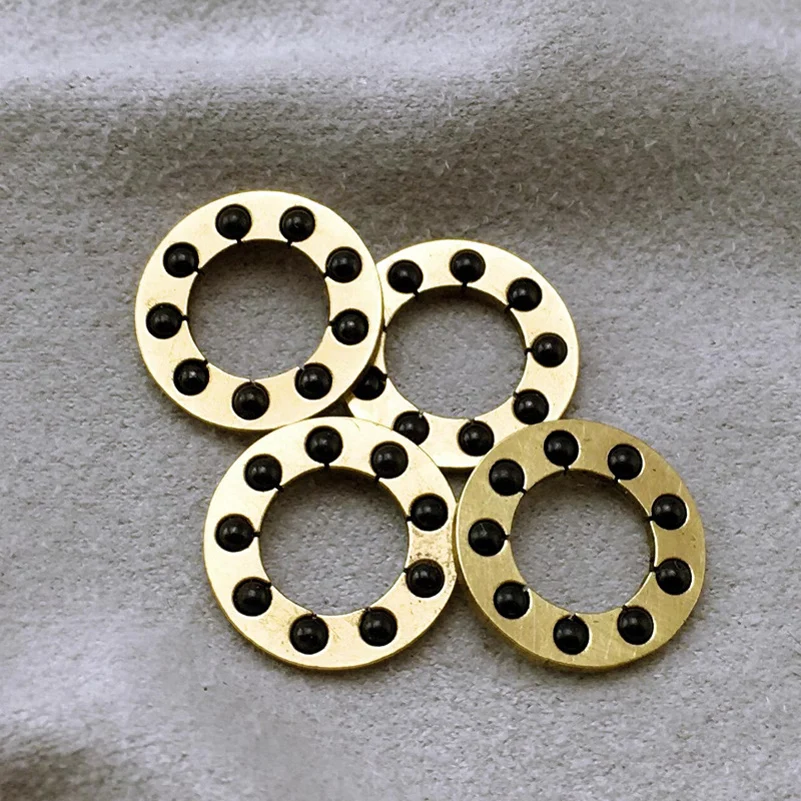 4pcs/lot Brass Frame Ceramic Ball Fold Knife Flipper Bearings For Rick Hinderer Gen6 3.5