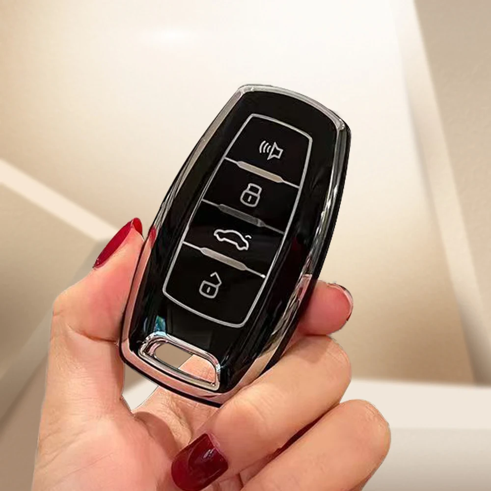 TPU Car Flip Key Case Cover Shell Key Fob Cover For Great Wall Haval Hover H1 H4 H6 H7 H9 F5 F7 H2S GMW Coupe Protected Keyless