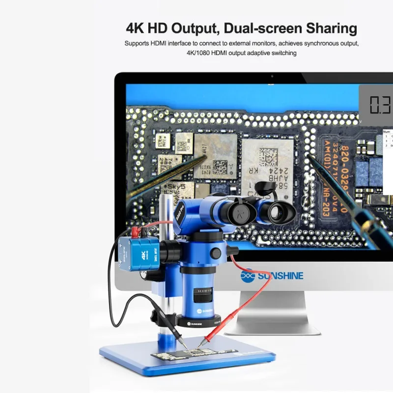 RELIFE MC2 4K HD Industrial Microscope and Camera Set High Quality Sensor Repair Tool for Mobile Phones