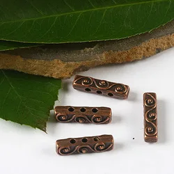 20pcs 9mm Antiqued Copper-tone Spacer Beads H2360 Beads for Jewelry Making