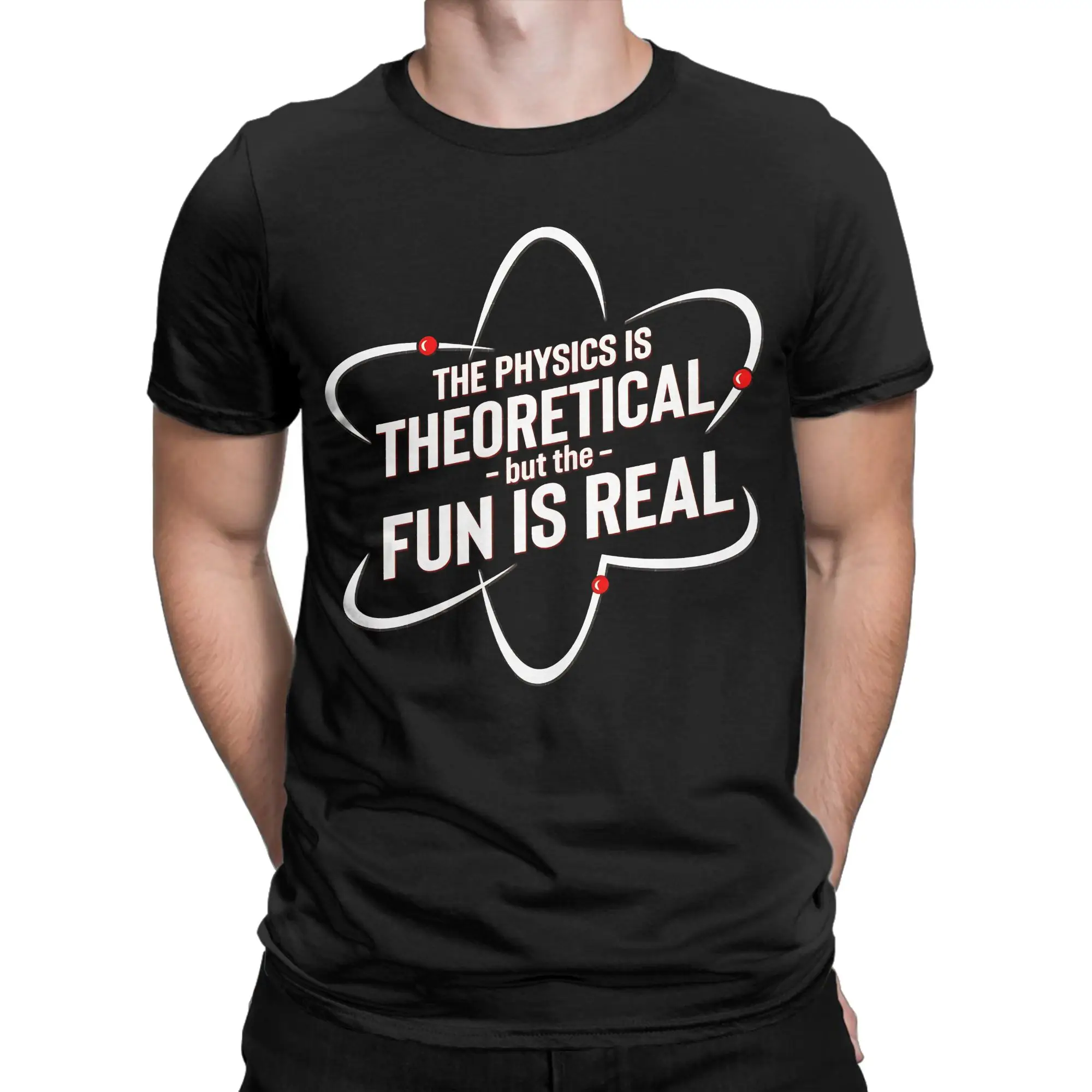 Vintage Tom Holland The Physics Is Theoretical T-Shirts Men Women O Neck 100% Cotton T Shirt  Short Sleeve Tees Printed Clothing