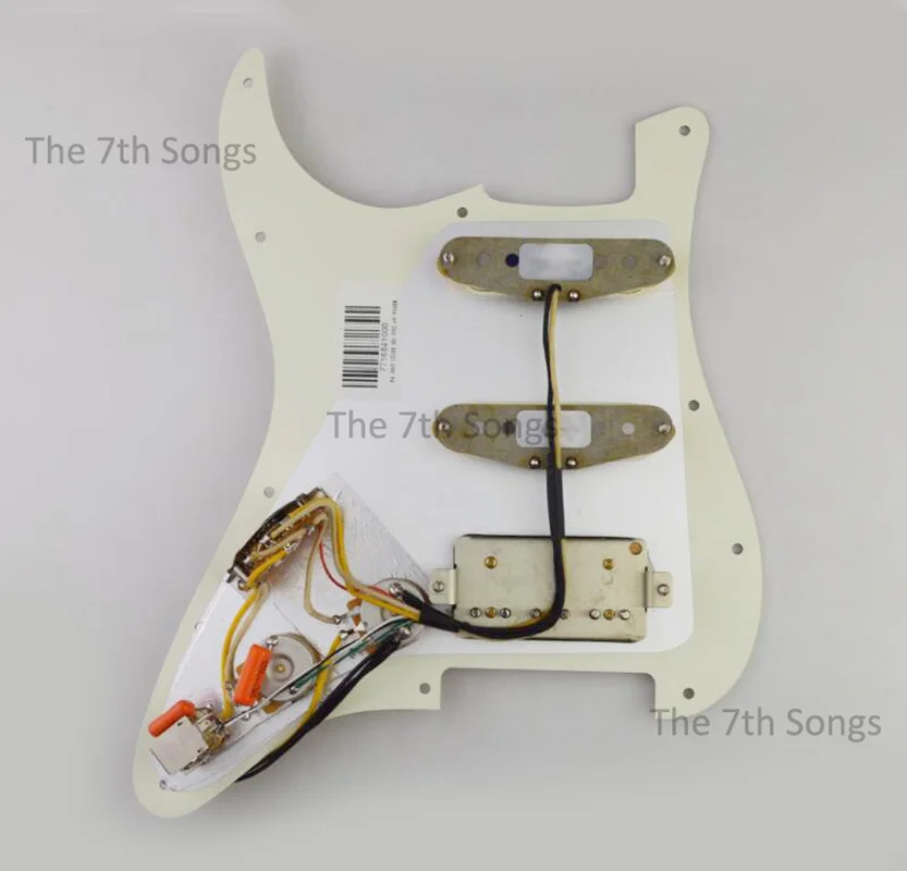 HSS V63+ N-6.5K M-6.5K SSV B-9.2K Coil Splitting Electric guitar Prewired Vintage Alnico 5 Loaded Pickguard Guitar Wiring