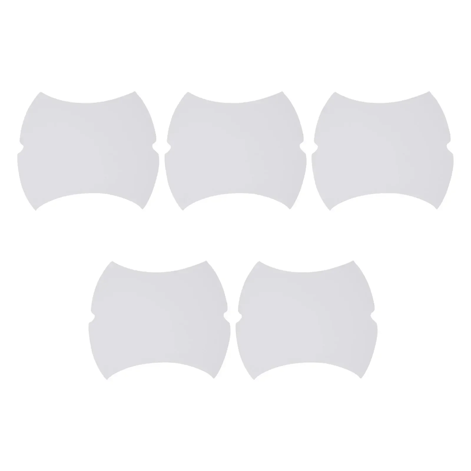

5pcs Cars Doors Bowl Anti-scratch Stickers Invisible Car Door Handle Film Protective Scratches Protector Accessories Transparent