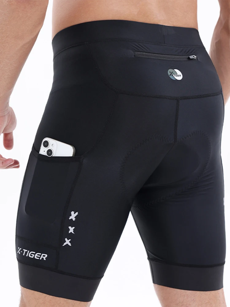 AliExpress X-TIGER Cycling Shorts Men 5D Padded with Back Pocket Anti-Slip Breathable Biking Riding Half Pants Tights Road Mtb Bike Shorts