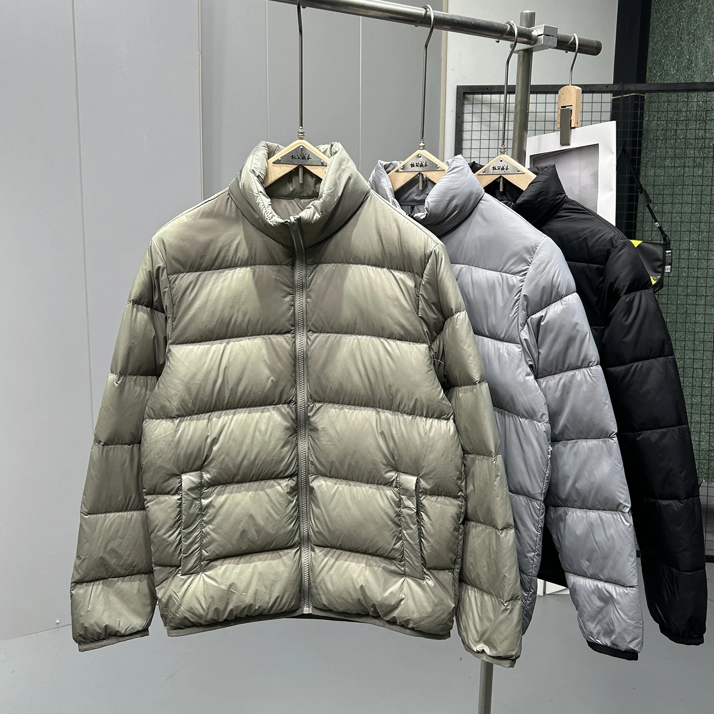 Winter Men's Simple Cotton Jacket Solid Color Stand Up Collar Quilted Thicken Coat Casual Fashion Loose Male Warm Jackets