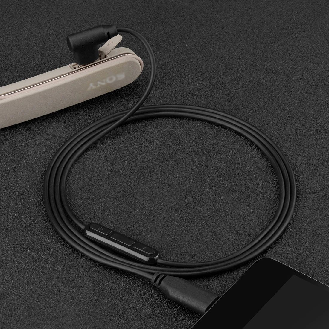 Kabel cyfrowy do audio Geekria USB-C z mikrofonem kompatybilny z SONY WI-1000X WI-H700, MDR-EX750BT