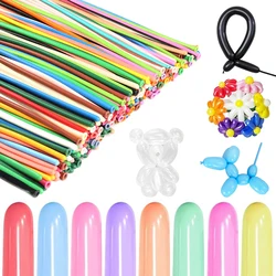 Long Strip Mix Balloon 10/100pcs Christmas Wedding Kids Birthday Decoration Party Supplies Magic Shape Thickened Latex Ballon
