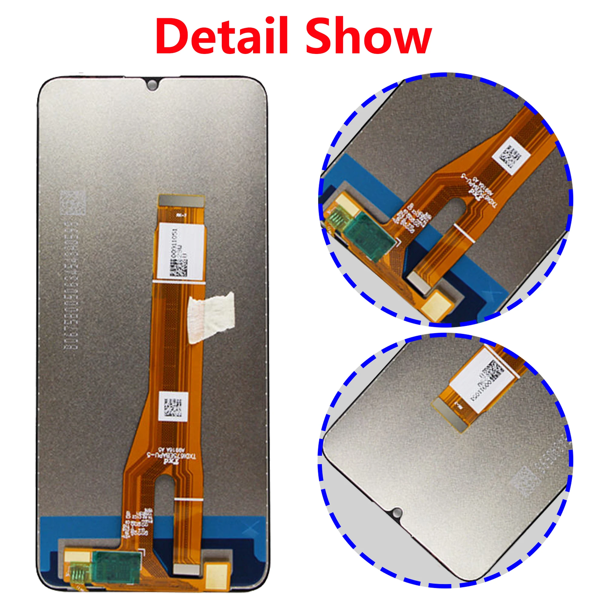 For Huawei Honor X7A Full With Frame Screen RKY-LX2 Touch Panel Digitizer Display Assembly Replacement Repair Parts