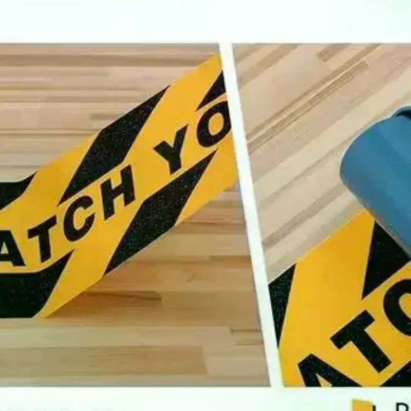 Stairs Caution Safety Stickers  Bright Visual Warning Step Decals for Home Workplace Kindergarten Hallway