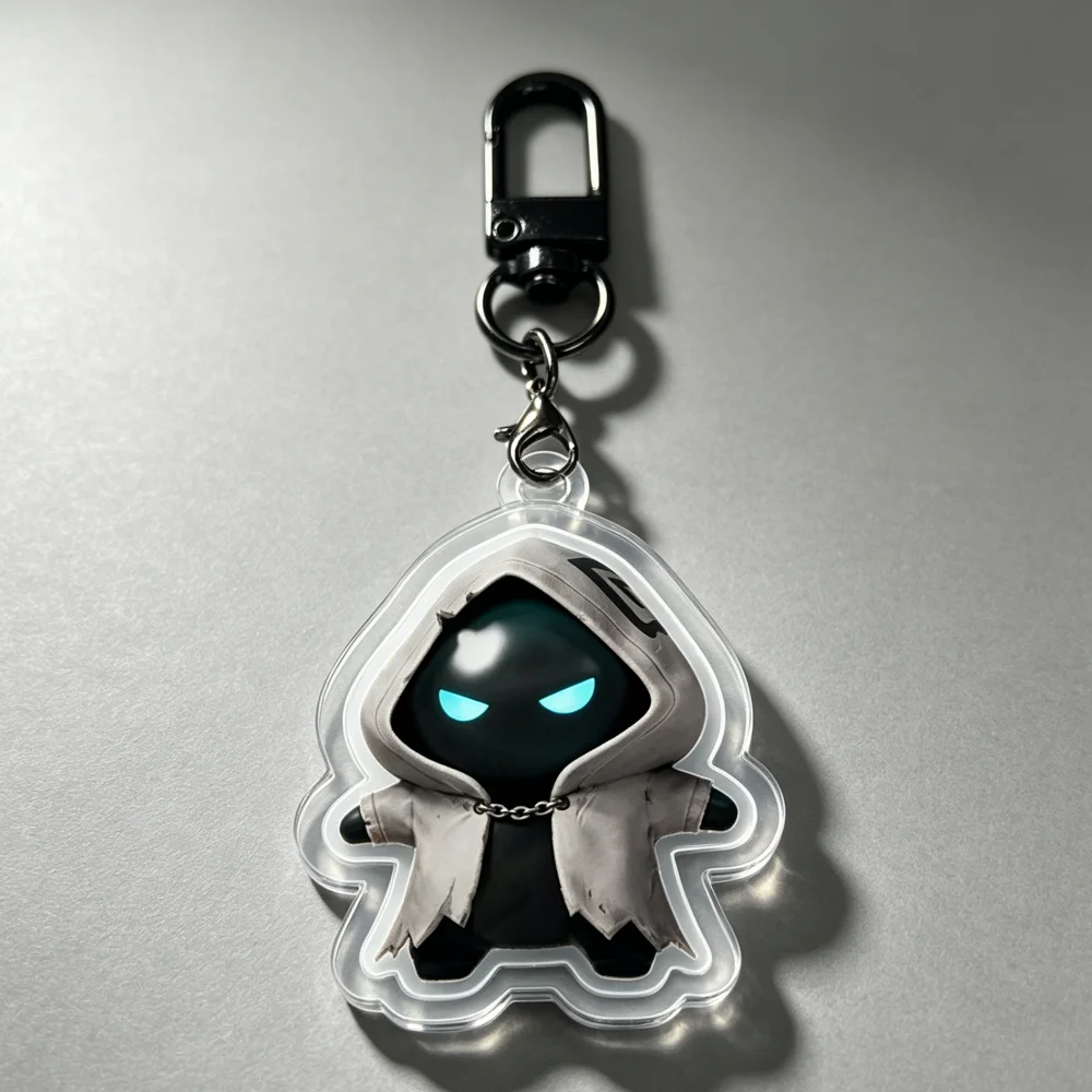 for Fort Sprite Game Peripheral Duck Demon Peely Aura Earth Acrylic Keychain Decoration Pendant Exquisite Festival Gift Ornament view 2