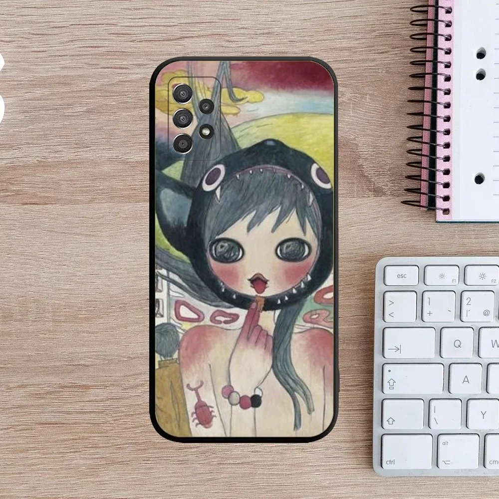 A-Aya Takano Japanese painter Phone Case For Samsung Galaxy A13,A21s,A22,A31,A32,A52,A53,A71,A80,A91 Soft Black Cover