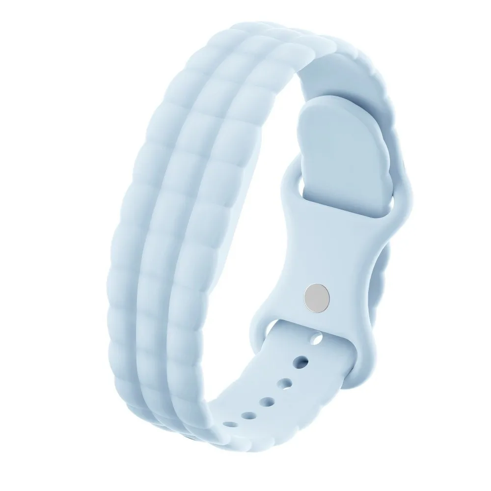 Water Resistant Cloud Silicone Band Lightweight Sweatproof Sport Strap Breathable Butterfly Buckle for Google Fitbit Air